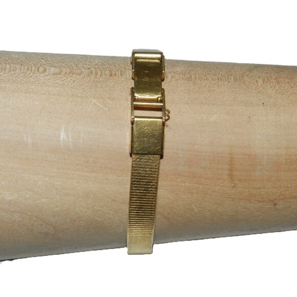 Vintage Wittnauer Ladies Gold Tone Wrist Watch W Diamond 16.5 mm - Picture 10 of 13